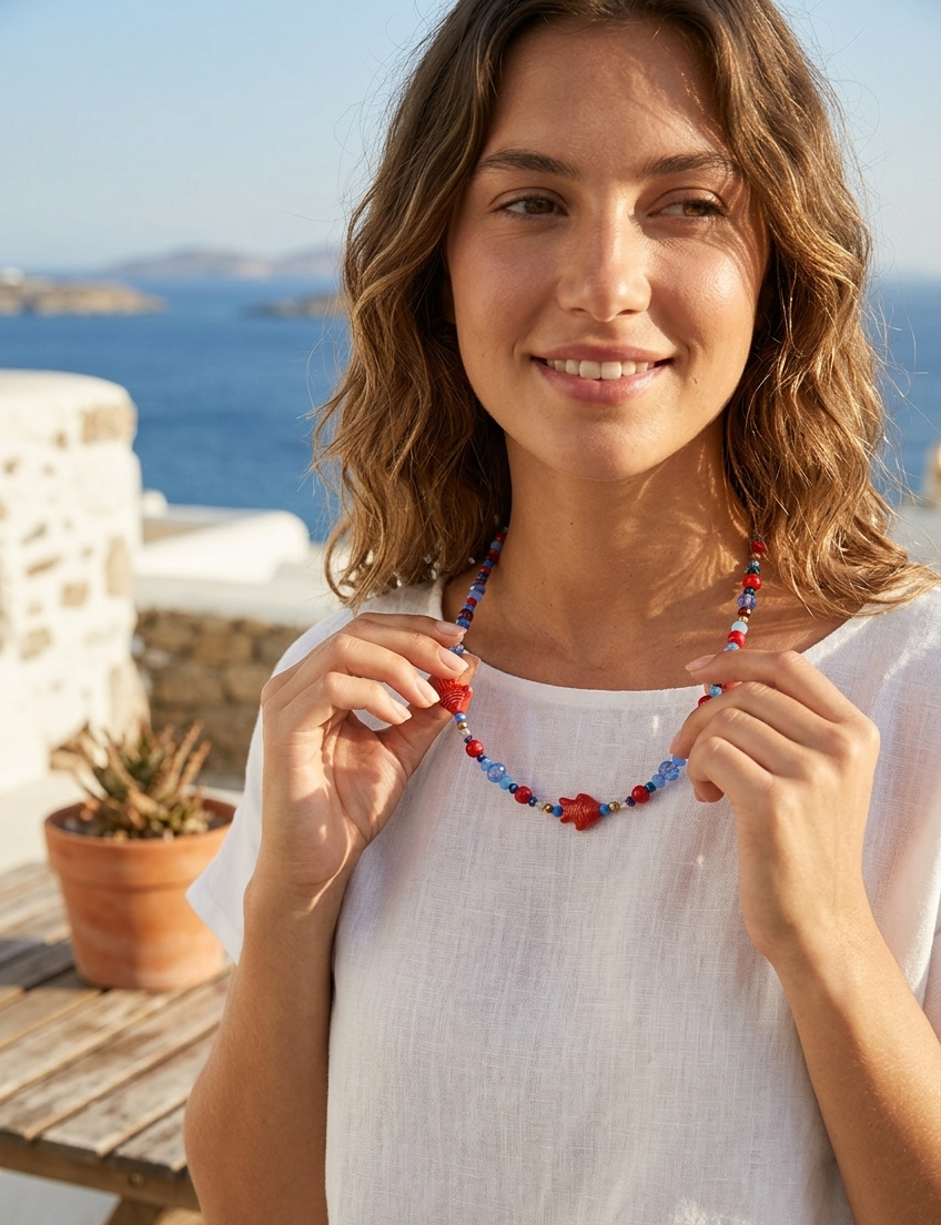 Coral Breeze Necklace | Kallaisthisis