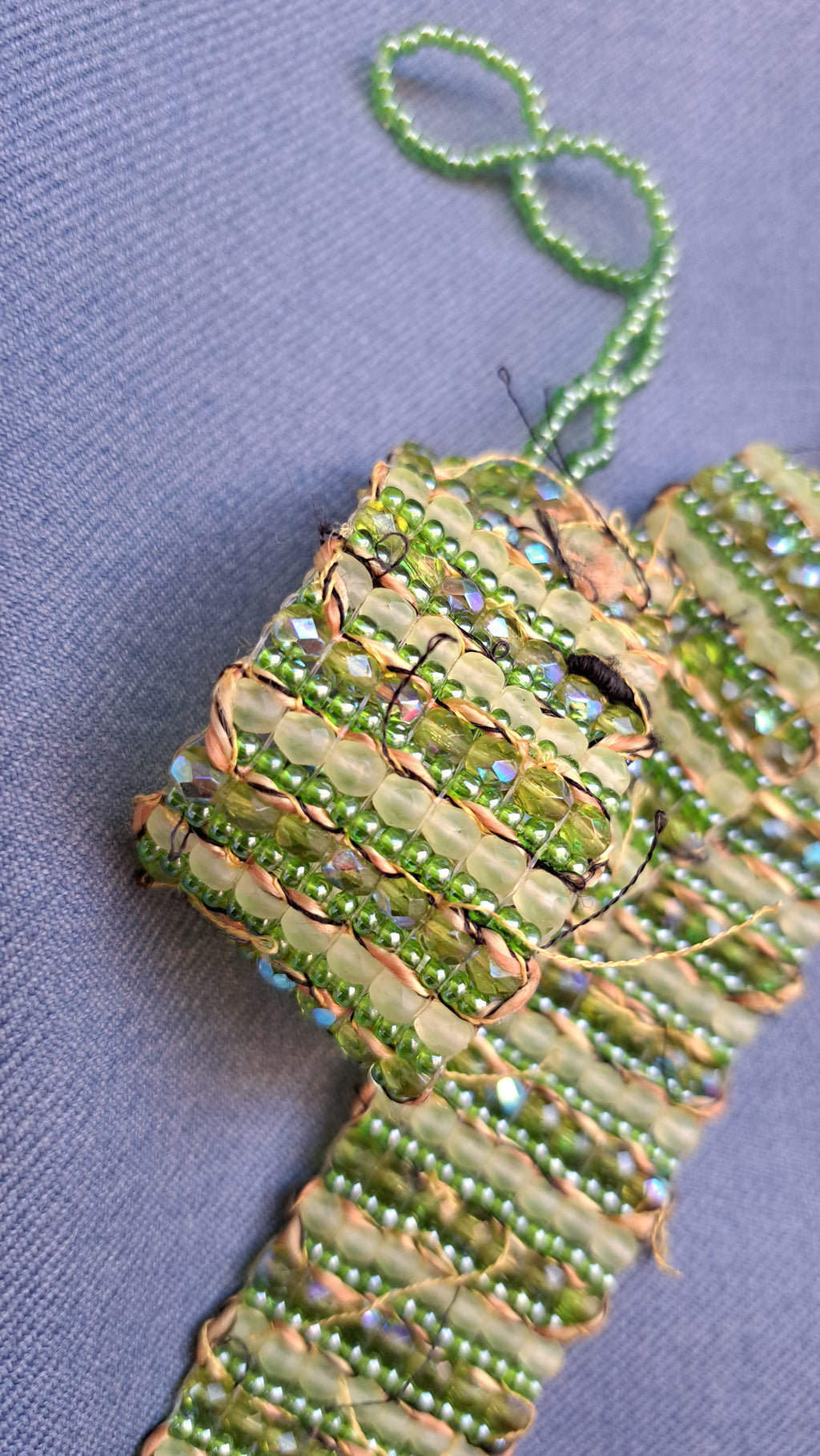 Choker Πράσινο με Χάντρες | kallαίσθησις