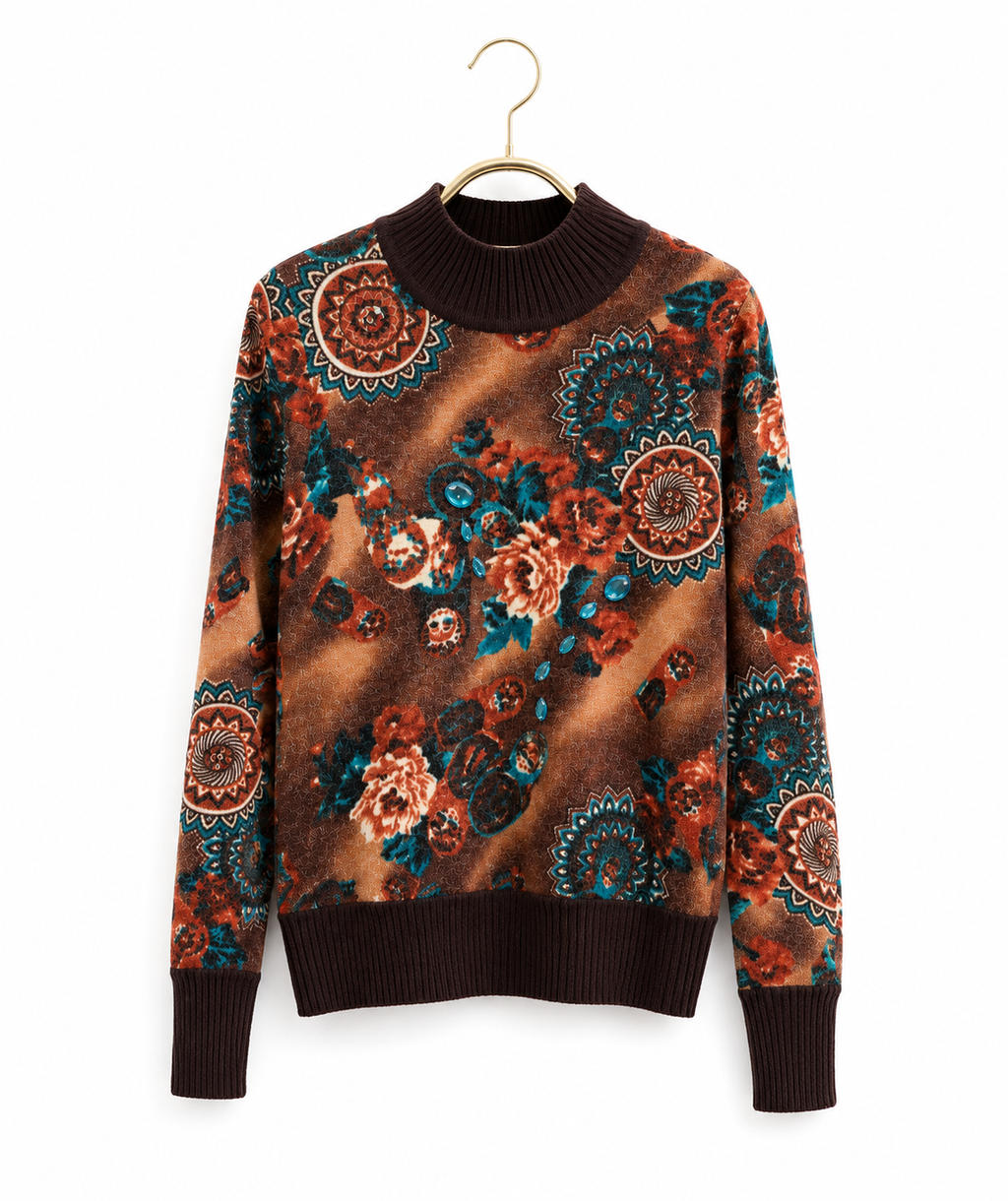 Πουλόβερ Boho Floral | kallαίσθησις