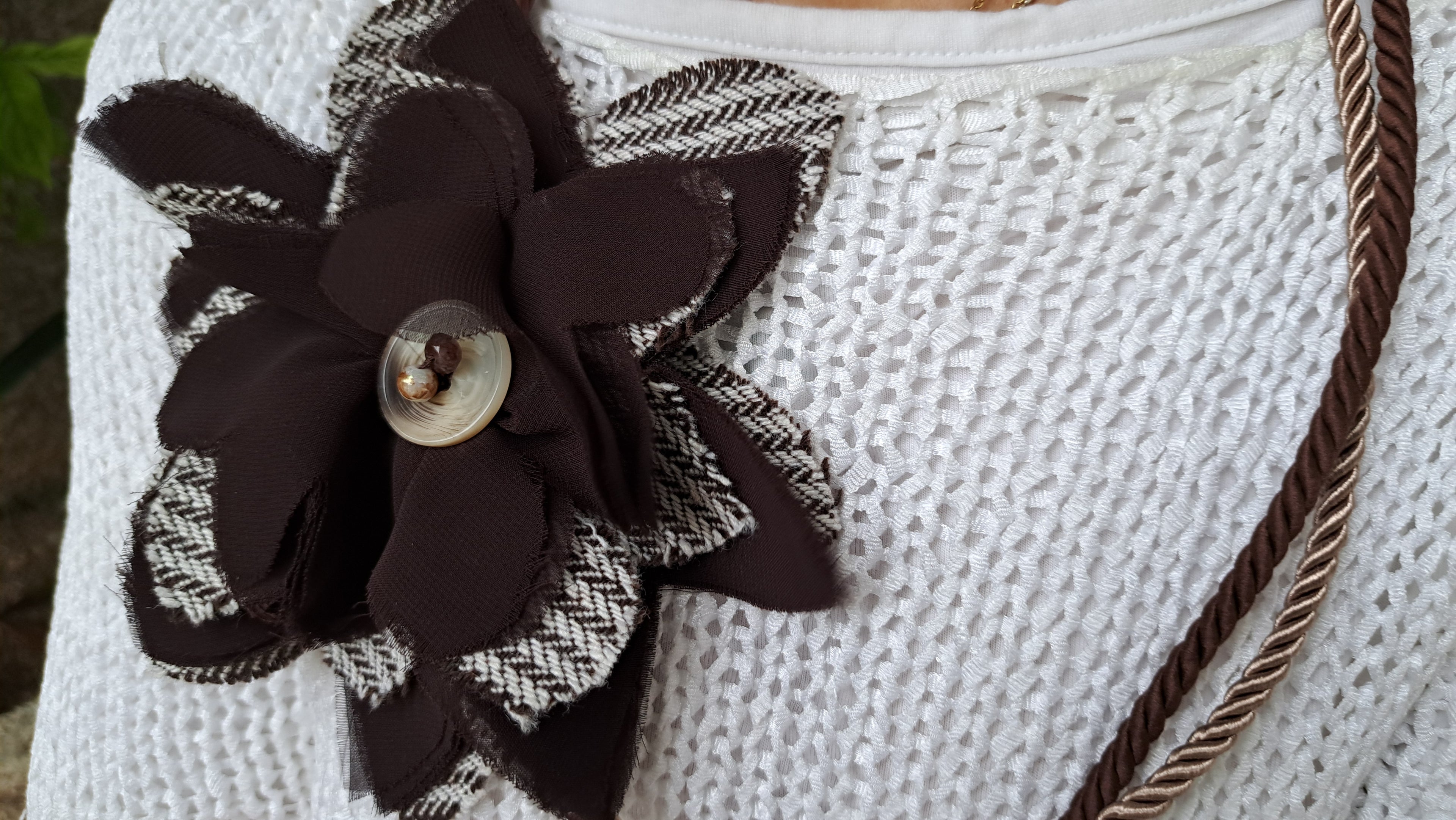 Κολιέ “Καφέ Άνθος” | kallαίσθησις