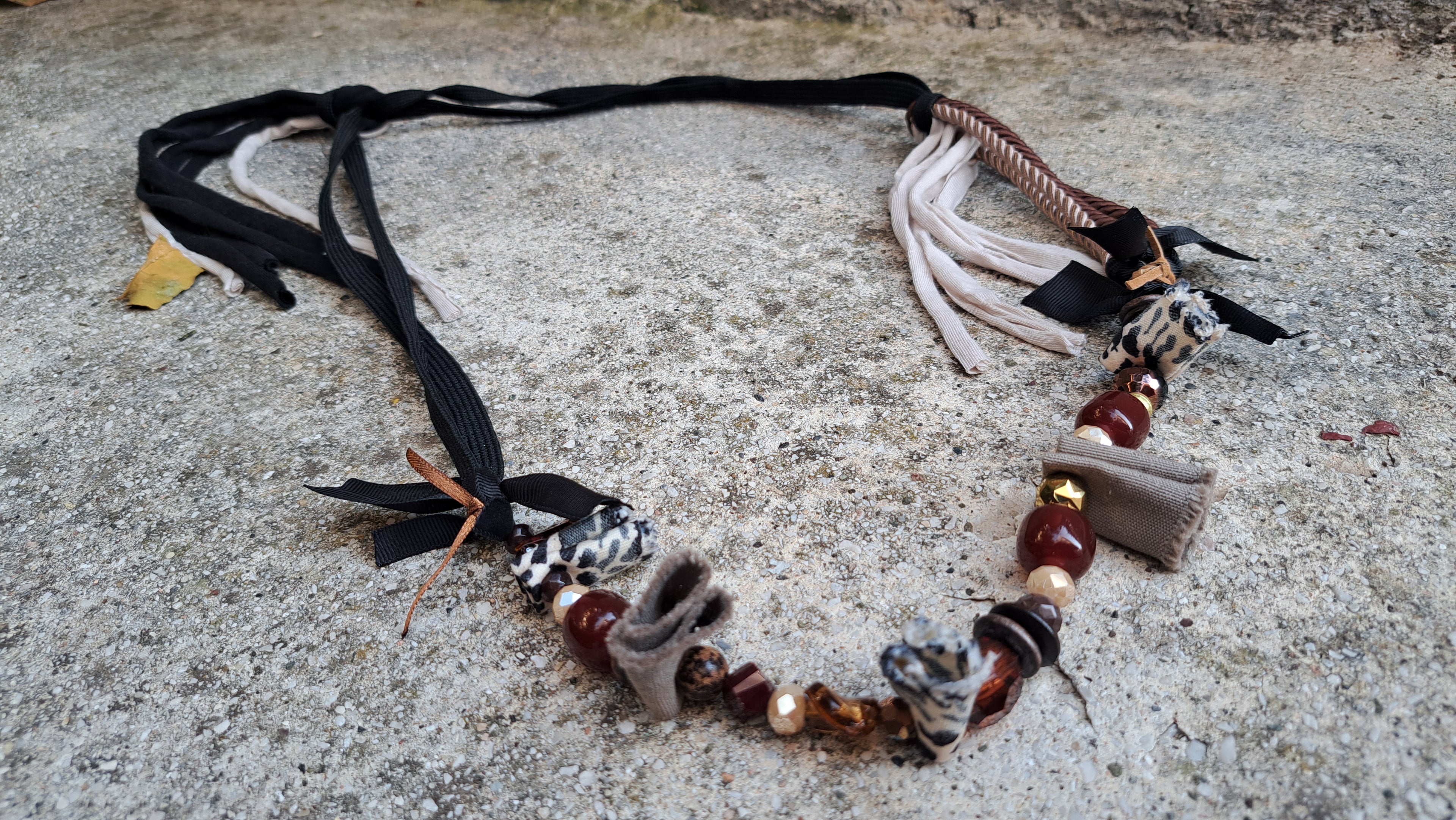 Σετ κολιέ & τσαντάκι animal print | kallαίσθησις