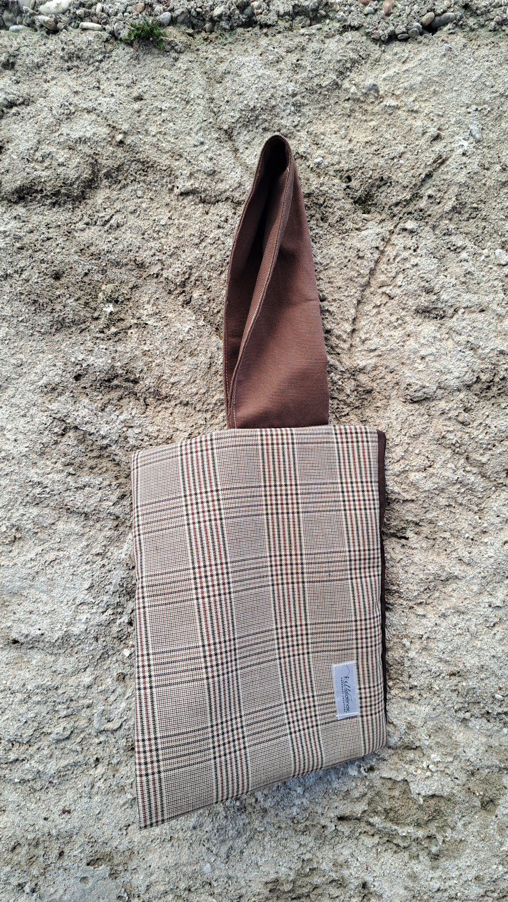 Σετ καρό τσαντάκι & εσάρπα | kallαίσθησις