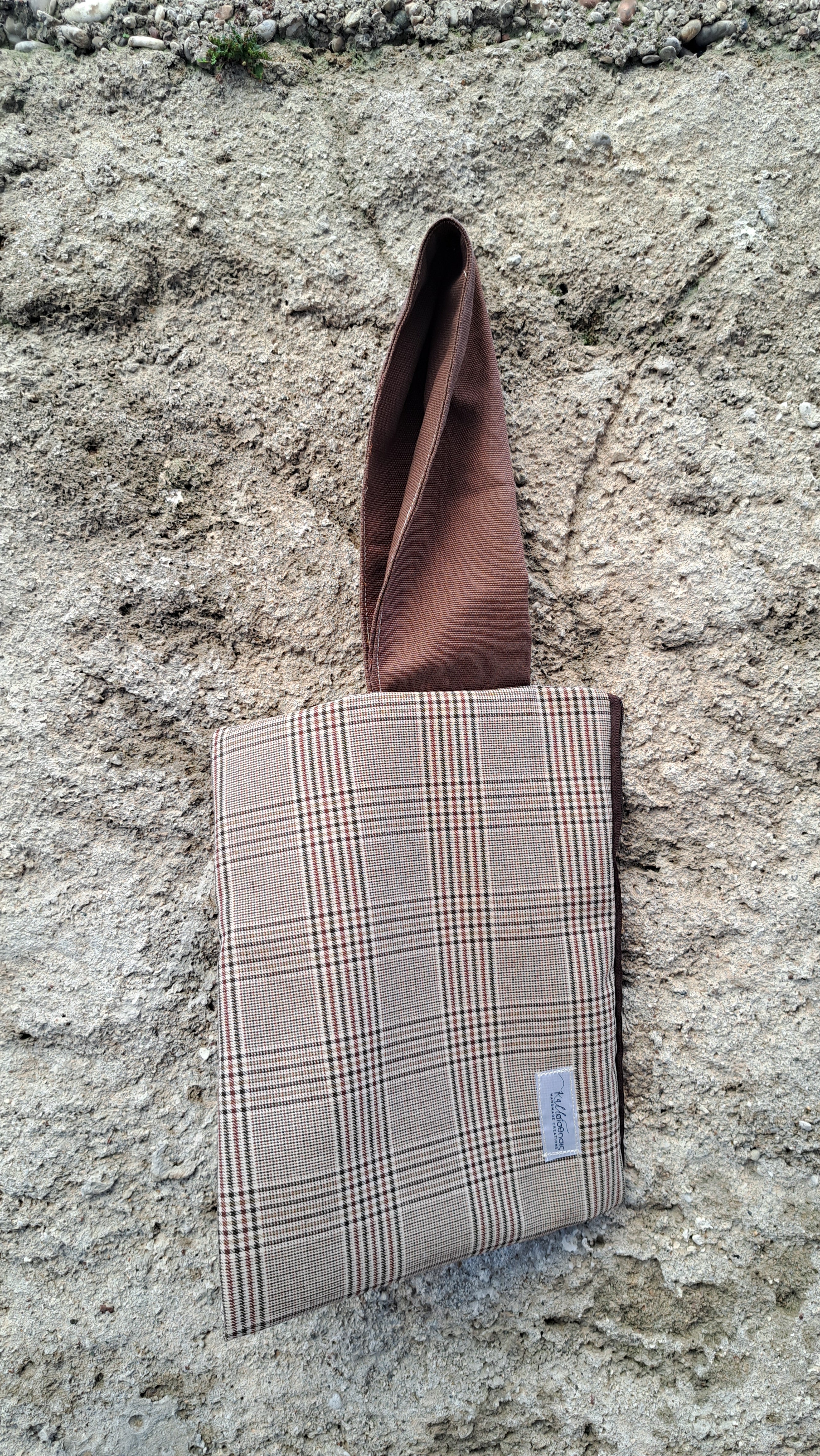 Σετ καρό τσαντάκι & εσάρπα | kallαίσθησις