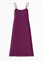 Plum Satin Dress | Kallaisthisis