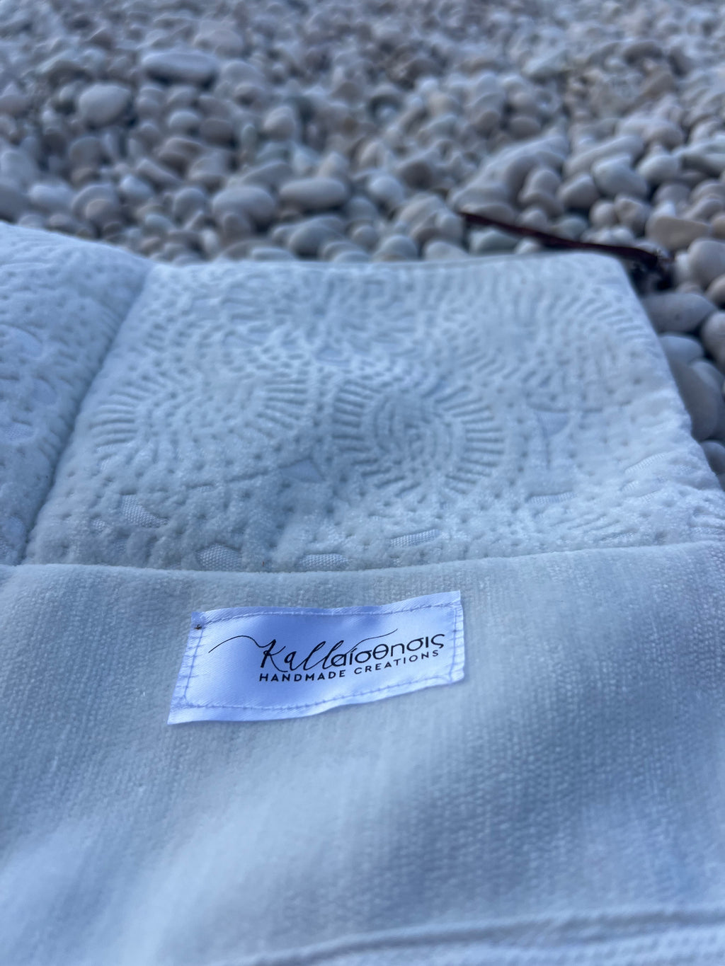 Χειροποίητο Υφασμάτινο Τσαντάκι με Κρόσσια | Kallαισθησις