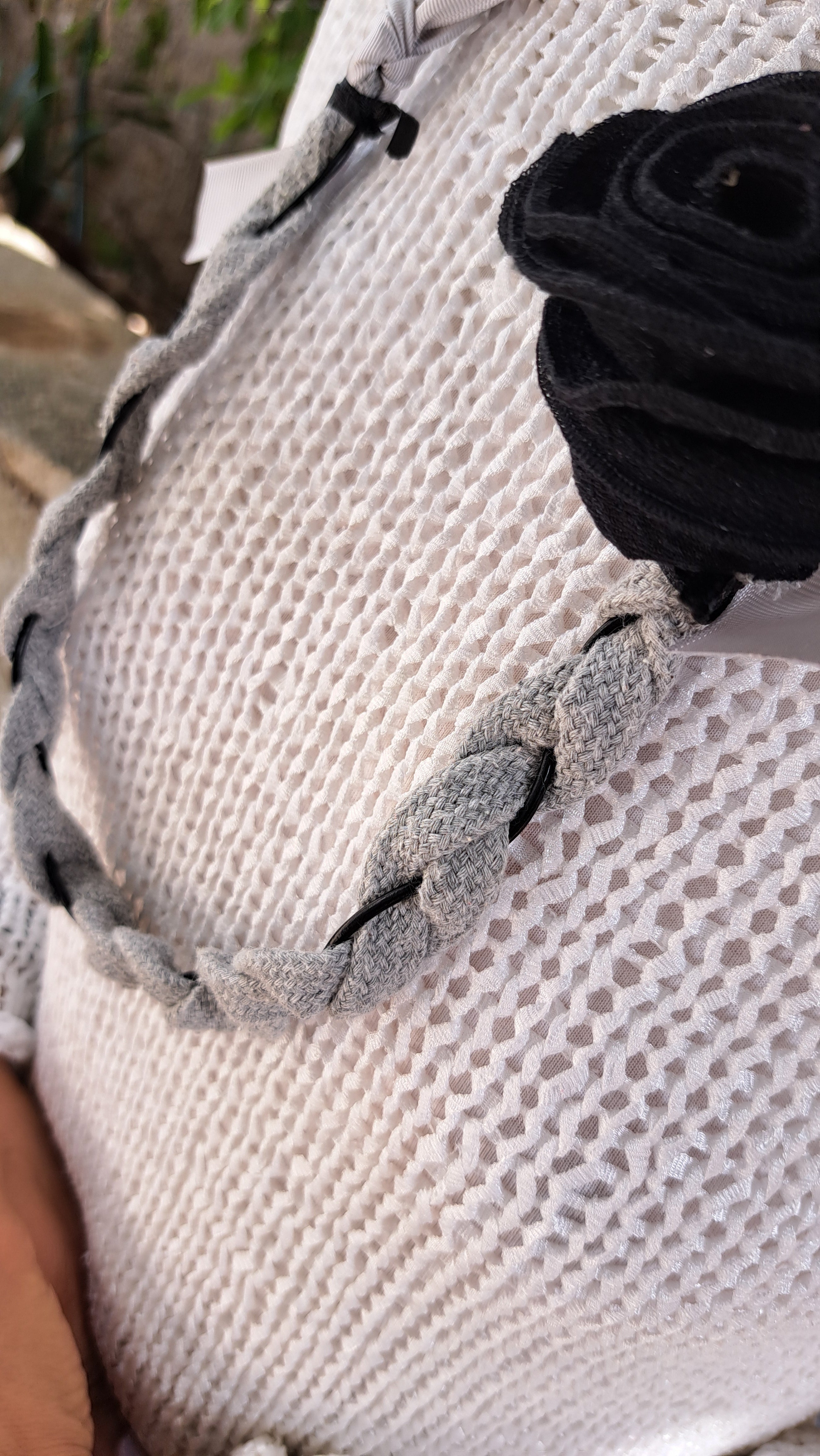 Μοντέρνο χειροποίητο κολιέ από ύφασμα και κορδέλες| kallαίσθησις