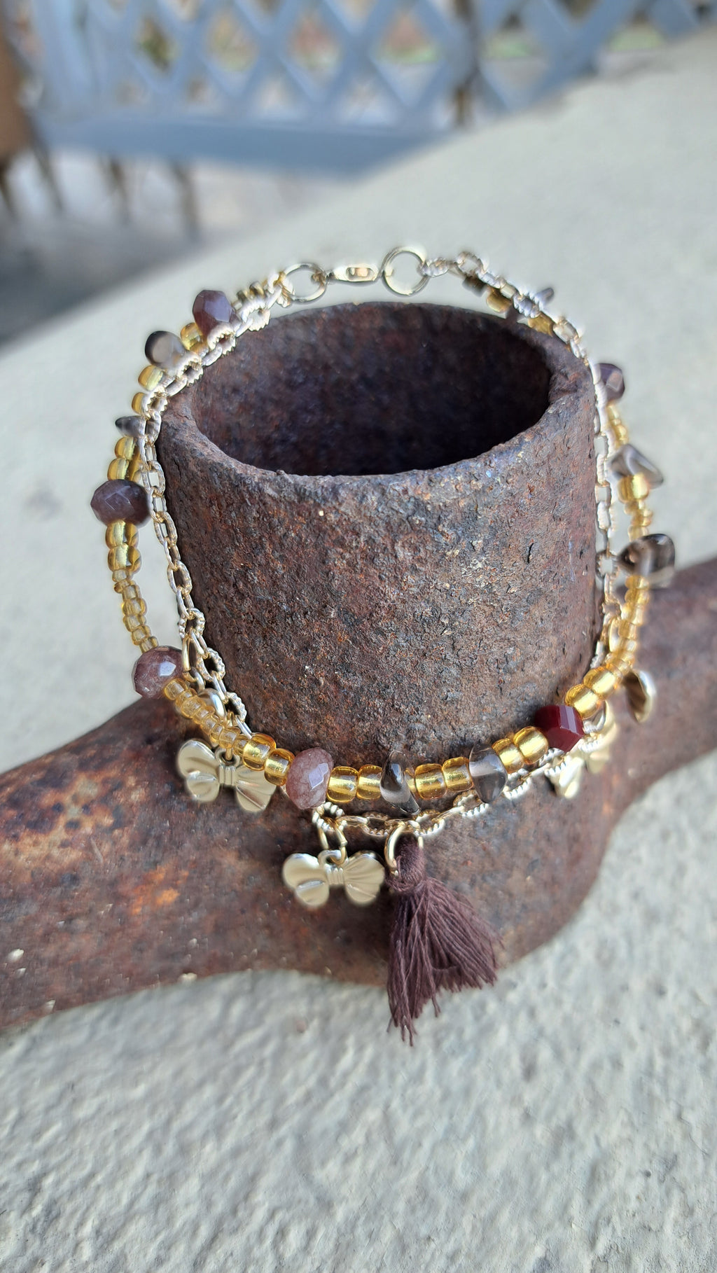 Χειροποίητο Βραχιόλι με Φιόγκους & Χάντρες | Kallαίσθησις