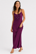 Plum Satin Dress | Kallaisthisis