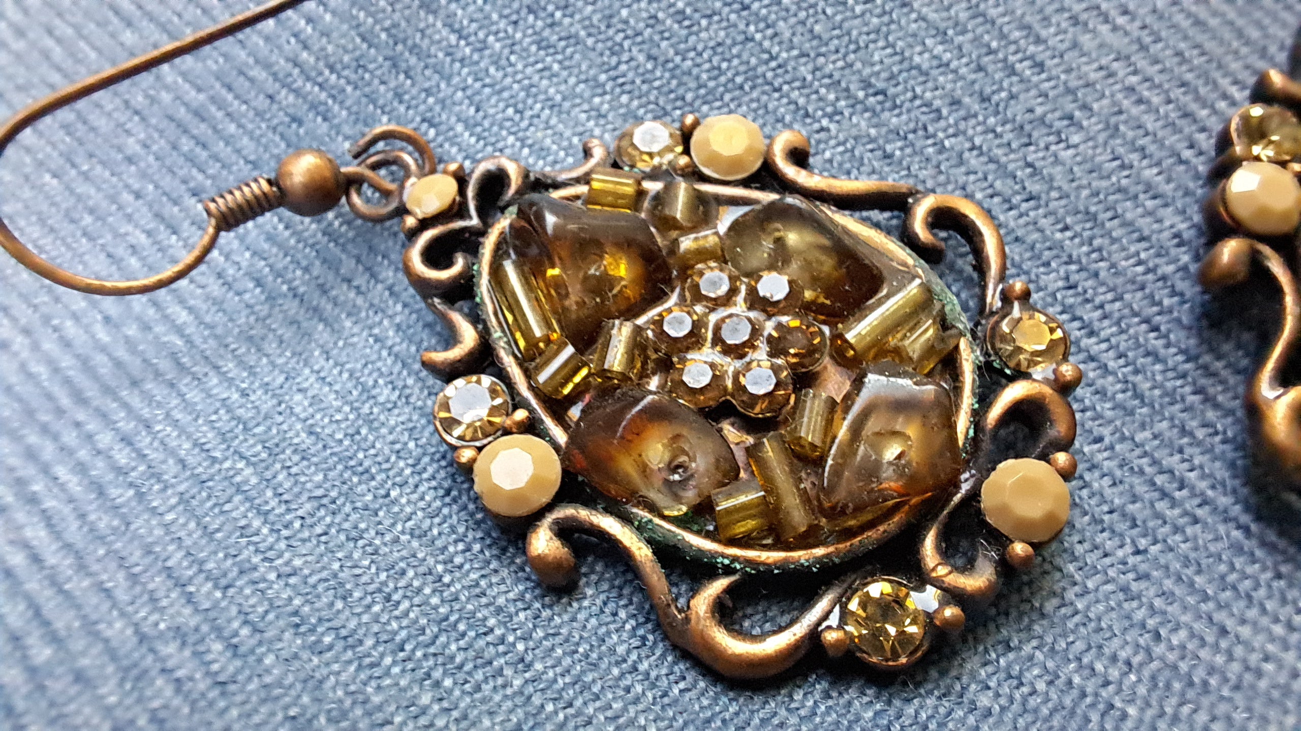 Σκουλαρίκια vintage bronze elegance | kallαίσθησις