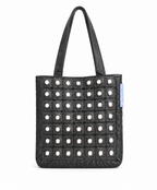 Mini Tote Boho με Γυαλιστερές Λεπτομέρειες – Μπλε/Γκρι | Kallαίσθησις