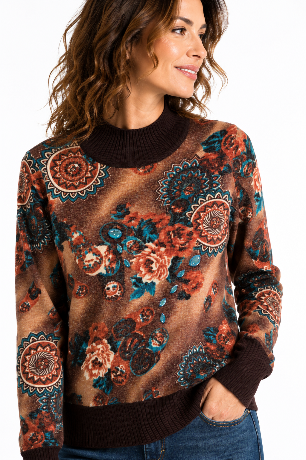 Πουλόβερ Boho Floral | kallαίσθησις