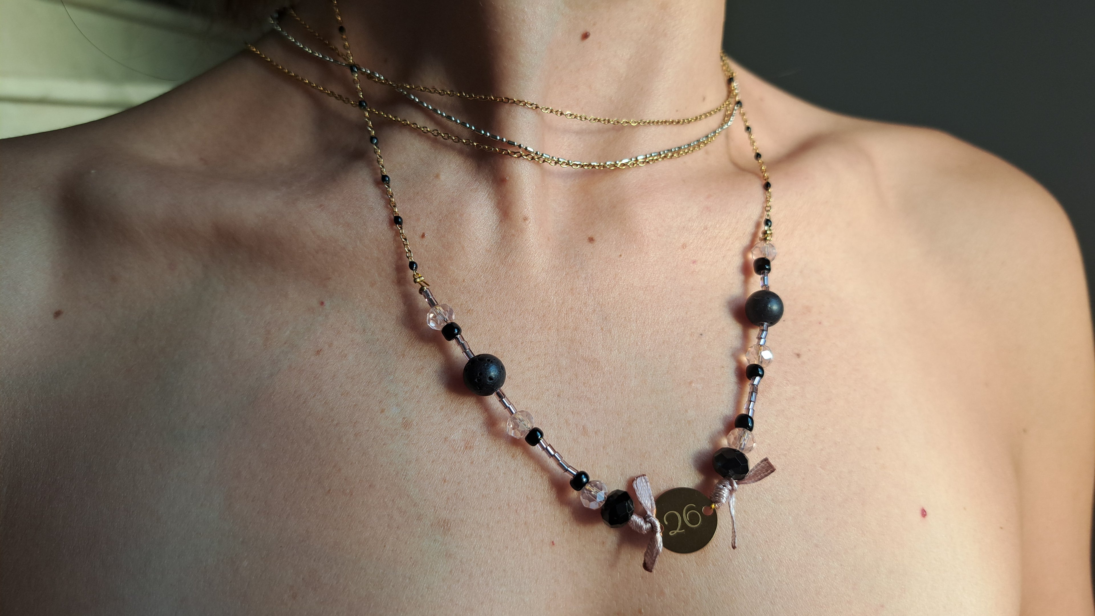 Κολιέ “26” – Χειροποίητο Γιορτινό Κολιέ | Kallαίσθησις