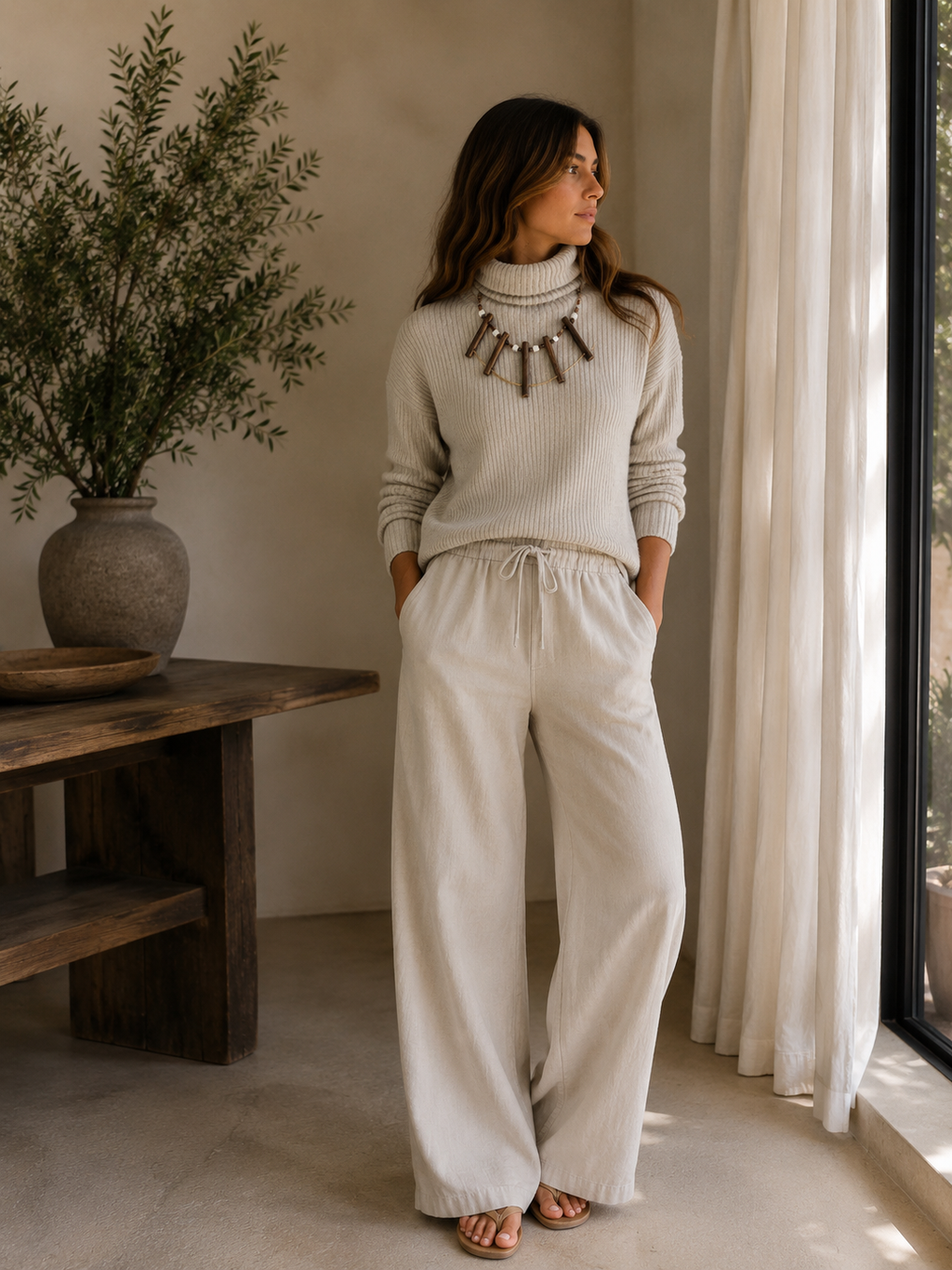 Κολιέ με Ξύλινα Στοιχεία – Φυσική Boho Αισθητική | Kallαίσθησις