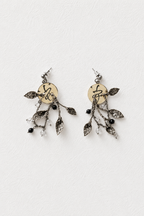 Midnight Leaves Earrings | Kallαίσθησις