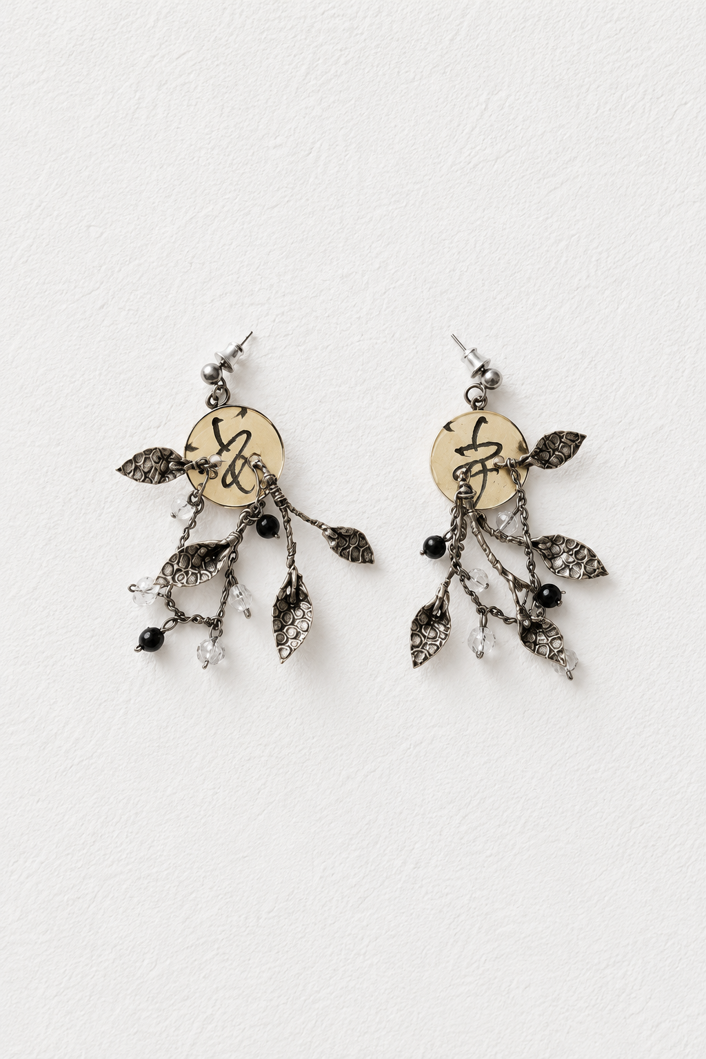 Midnight Leaves Earrings | Kallαίσθησις