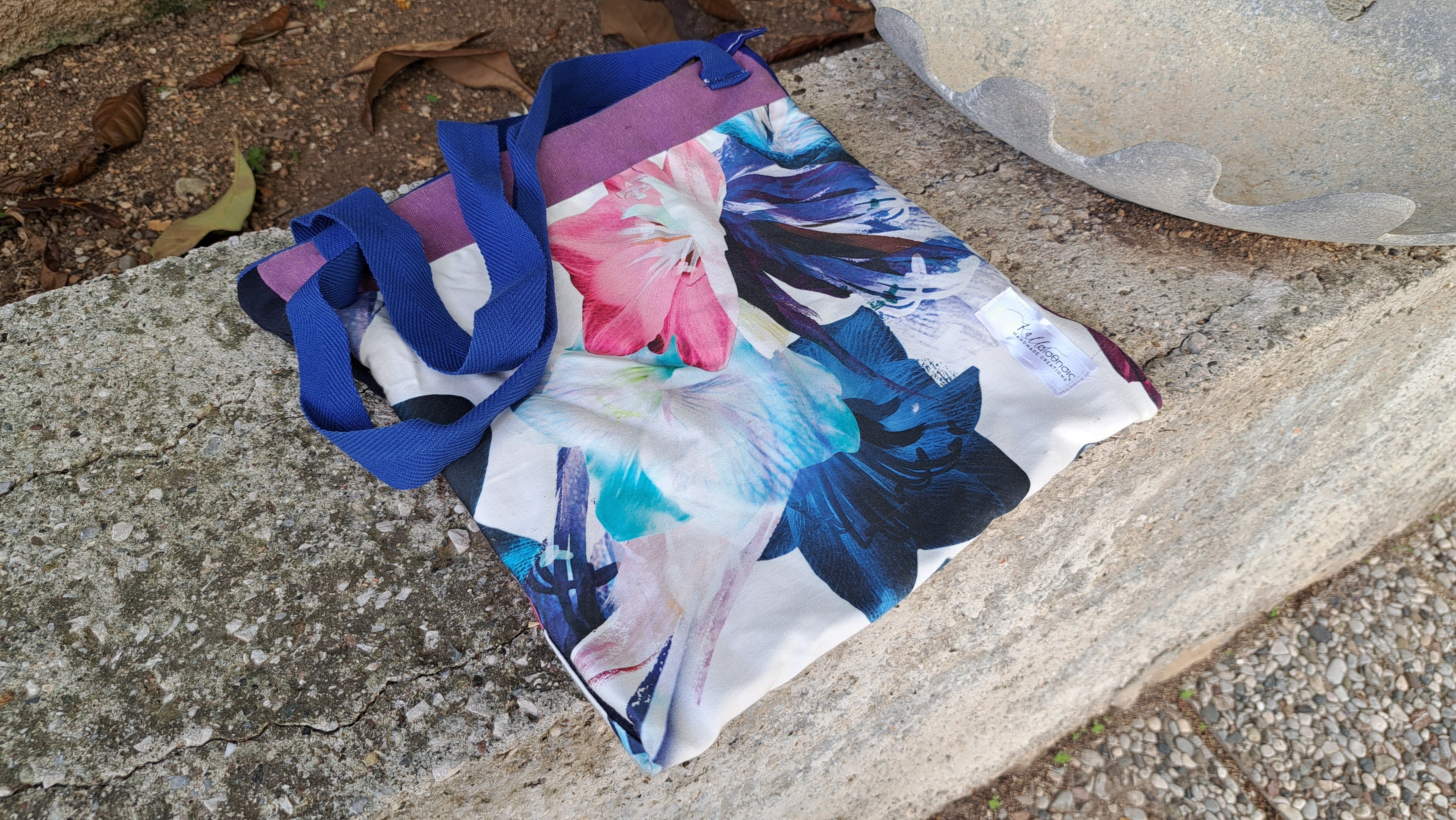 Τσάντα Ώμου με Λουλουδάτο Αφηρημένο Σχέδιο | kallαίσθησις