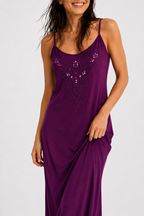 Plum Satin Dress | Kallaisthisis