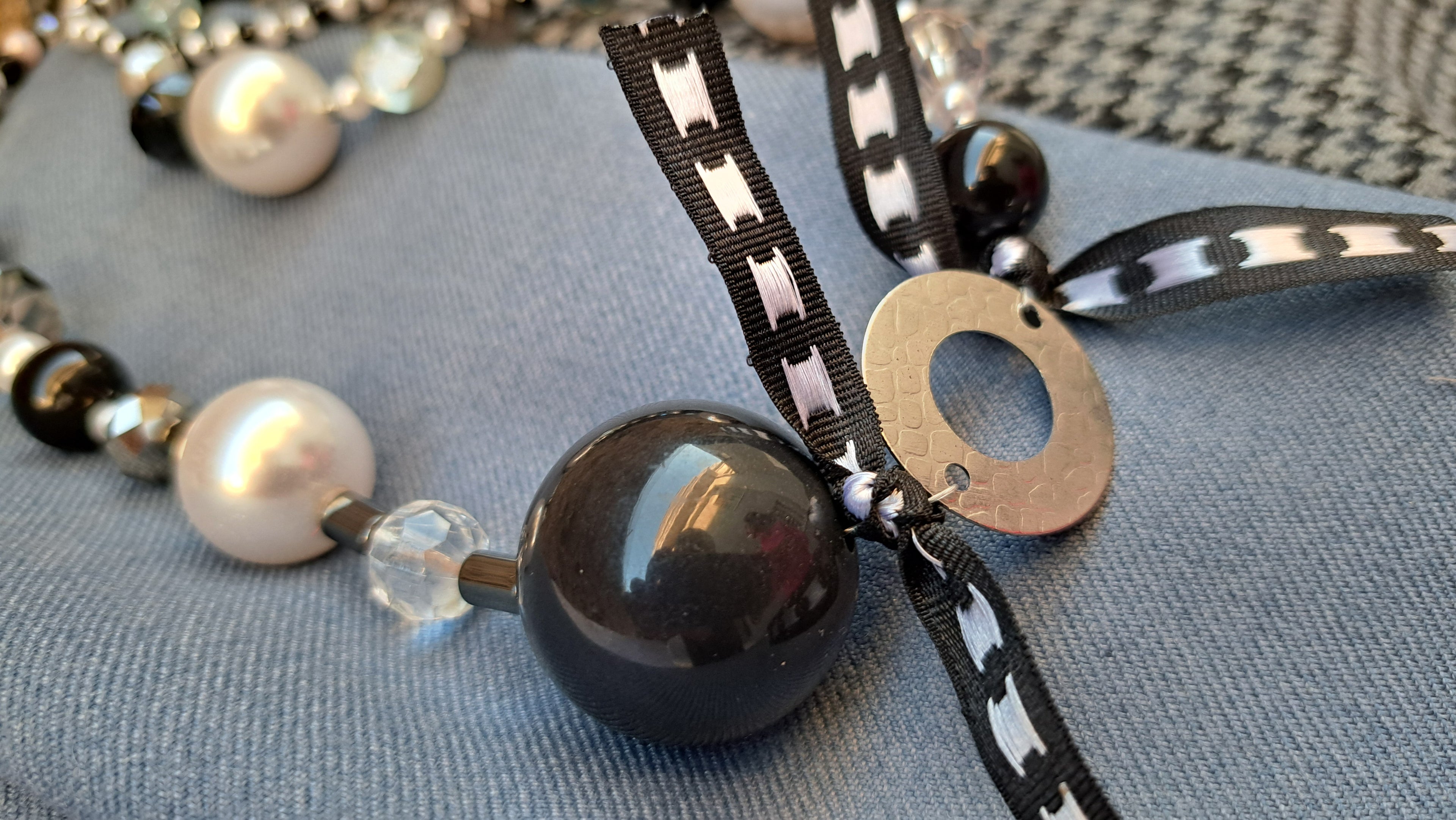 Κολιέ Black & White Harmony | kallαίσθησις