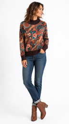 Πουλόβερ Boho Floral | kallαίσθησις
