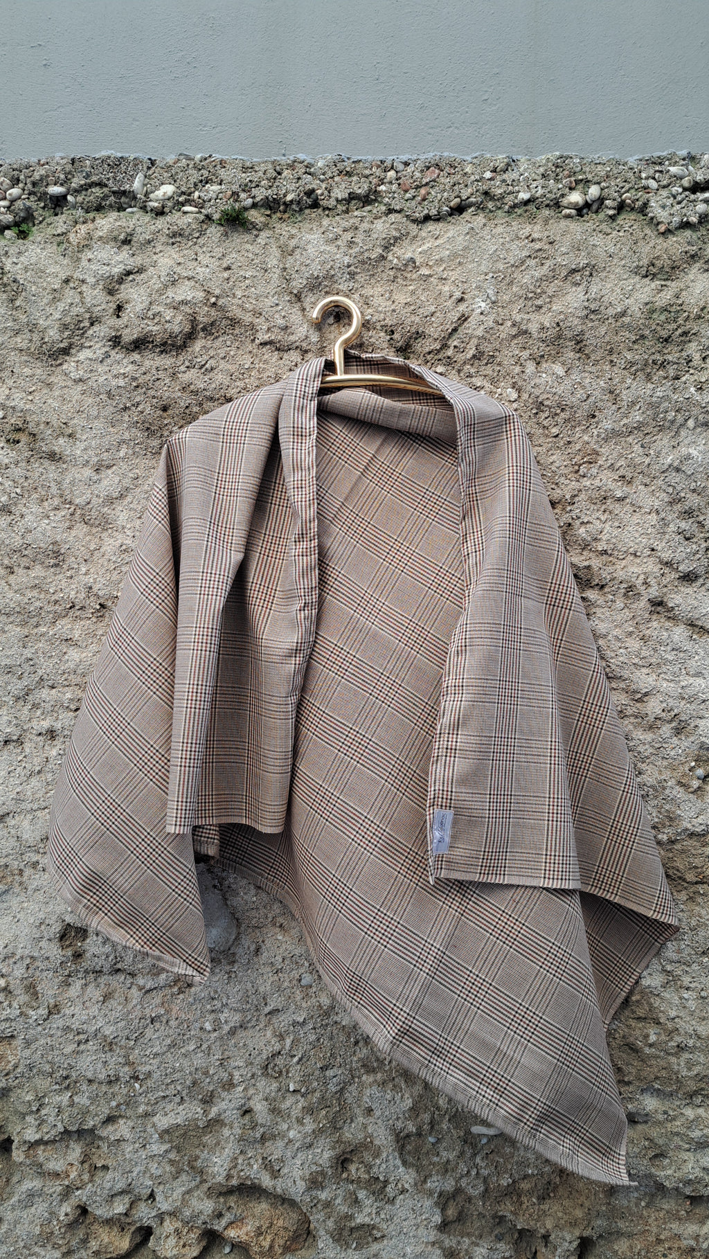 Σετ καρό τσαντάκι & εσάρπα | kallαίσθησις