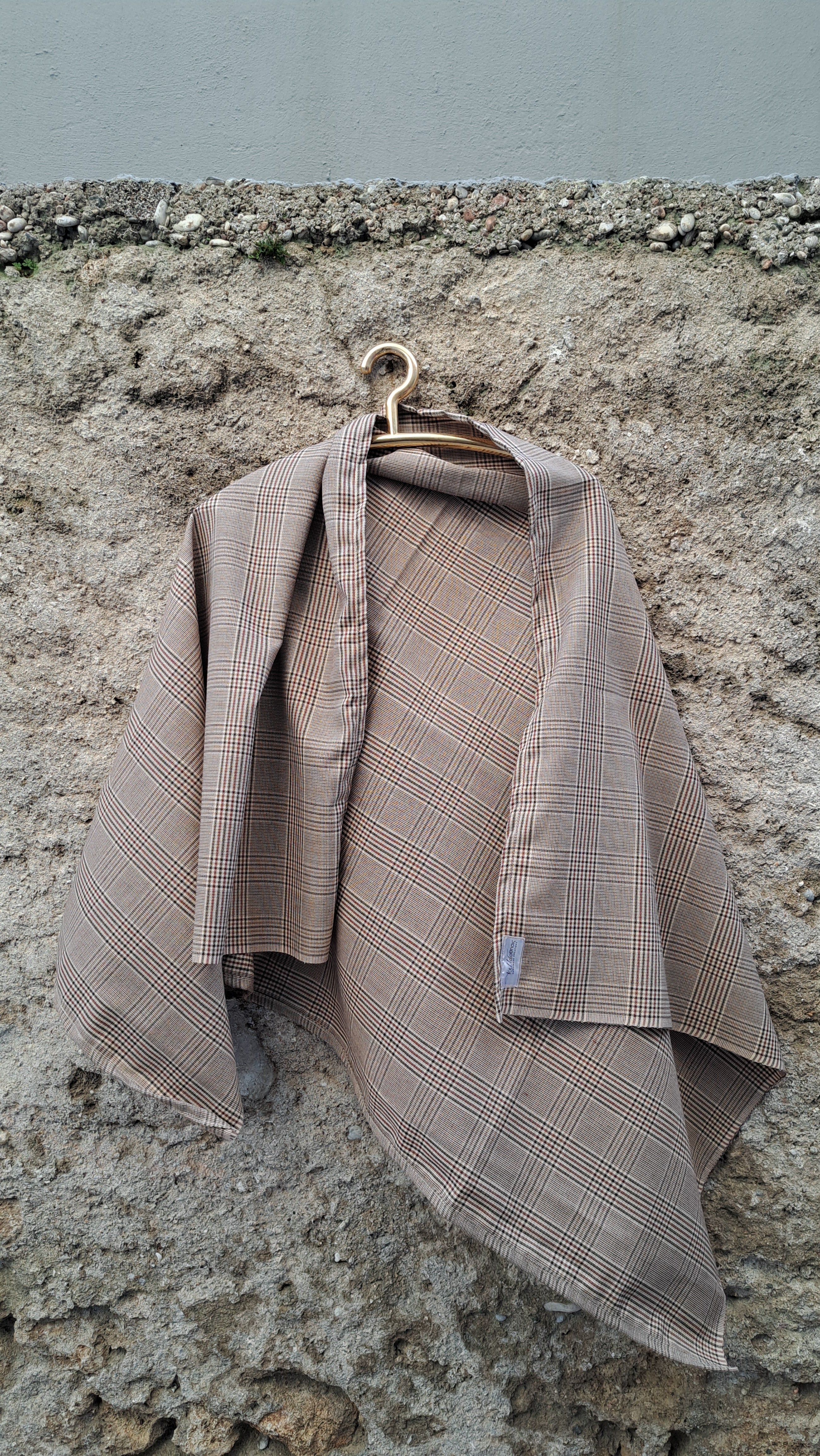 Σετ καρό τσαντάκι & εσάρπα | kallαίσθησις