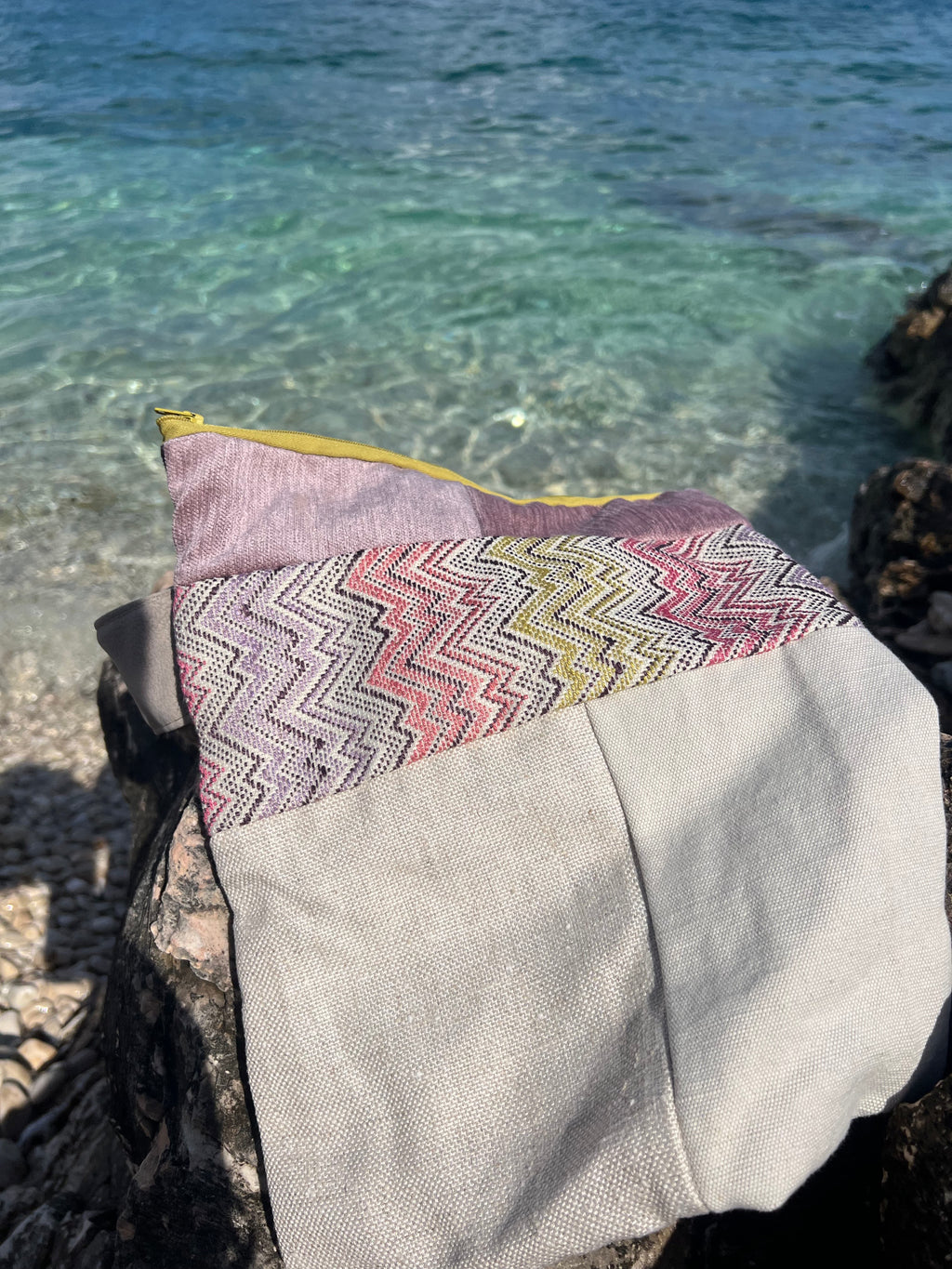 Χειροποίητη Τσάντα – Φάκελος Πολύχρωμος | Kallαίσθησις