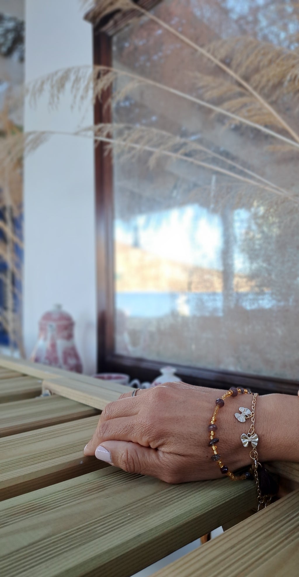 Χειροποίητο Βραχιόλι με Φιόγκους & Χάντρες | Kallαίσθησις