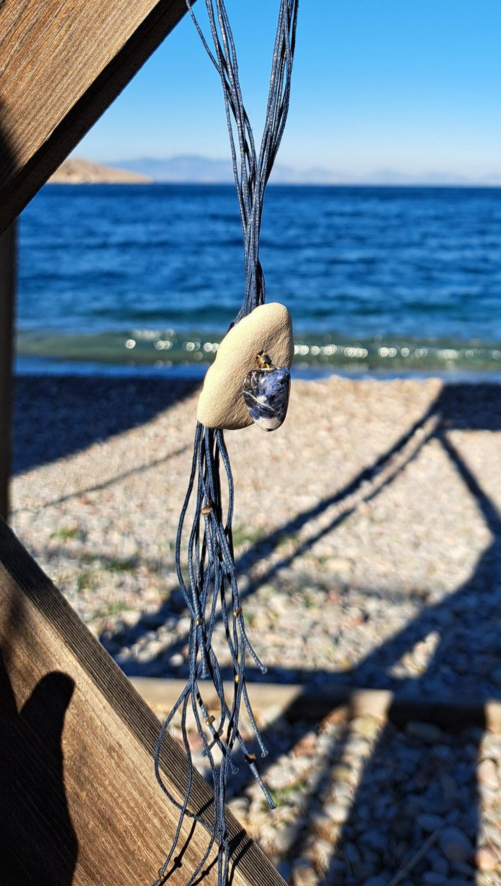 Κολιέ “Θαλασσινή Αύρα” με Μπλε Πέτρα | Kallαίσθησις