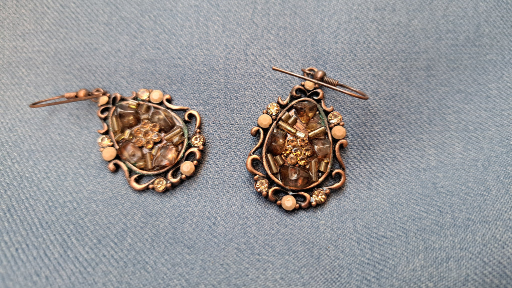 Σκουλαρίκια vintage bronze elegance | kallαίσθησις