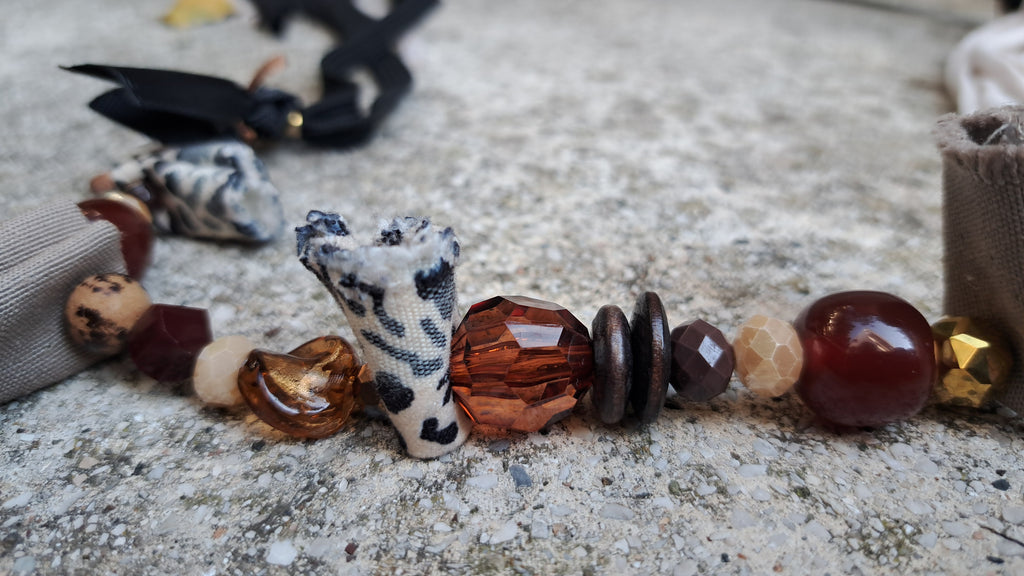 Σετ κολιέ & τσαντάκι animal print | kallαίσθησις