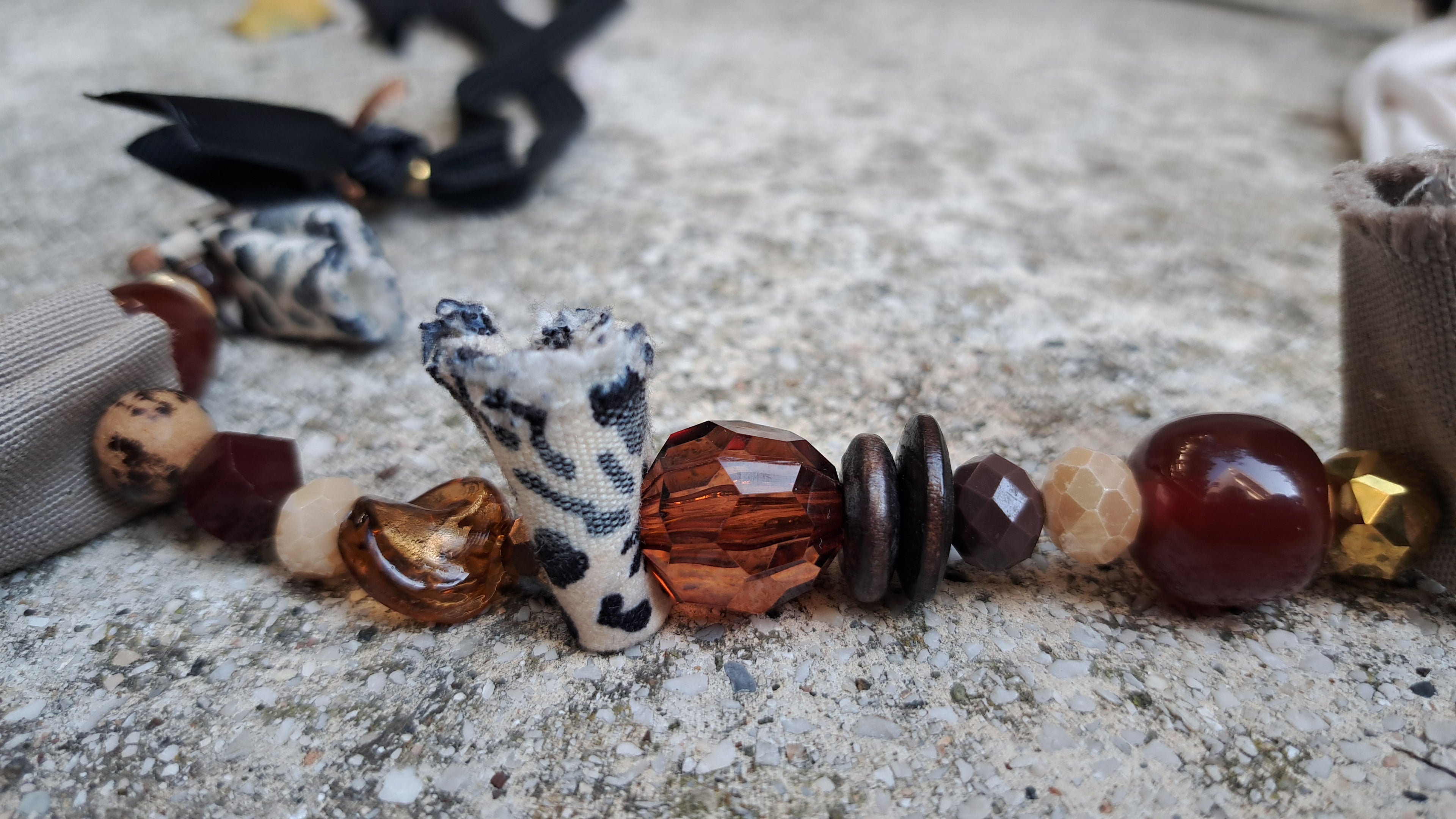 Σετ κολιέ & τσαντάκι animal print | kallαίσθησις