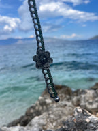 Χειροποίητο Σετ Βραχιόλι & Κολιέ με Δαντέλα και Λουλούδι | Kallαίσθησις