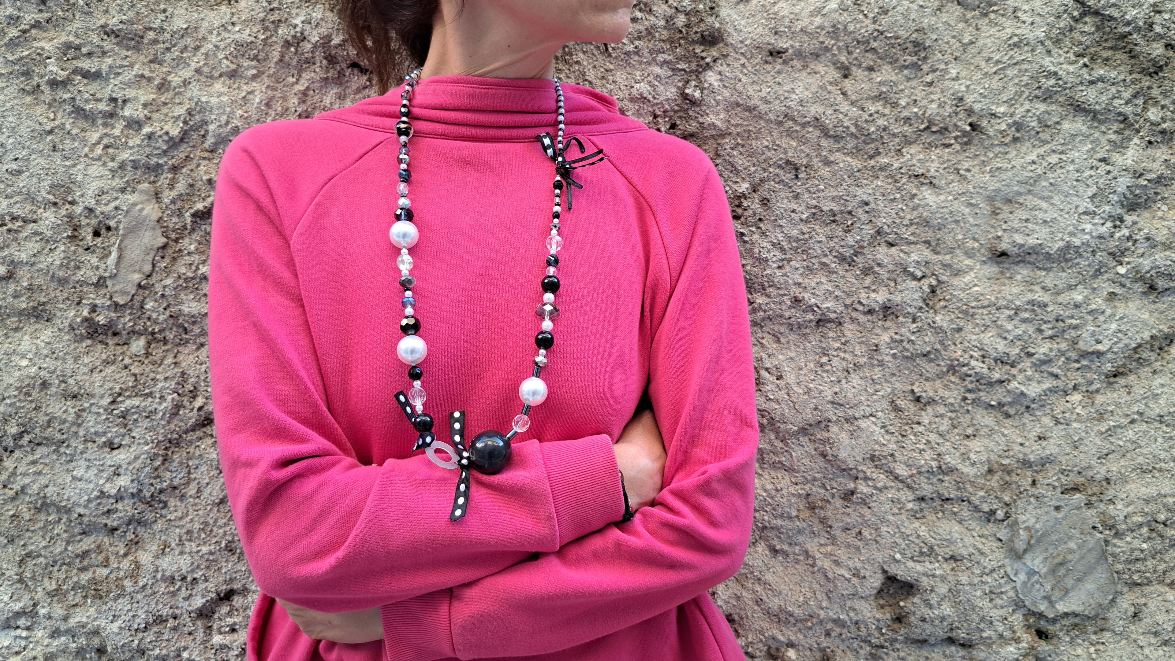 Κολιέ Black & White Harmony | kallαίσθησις