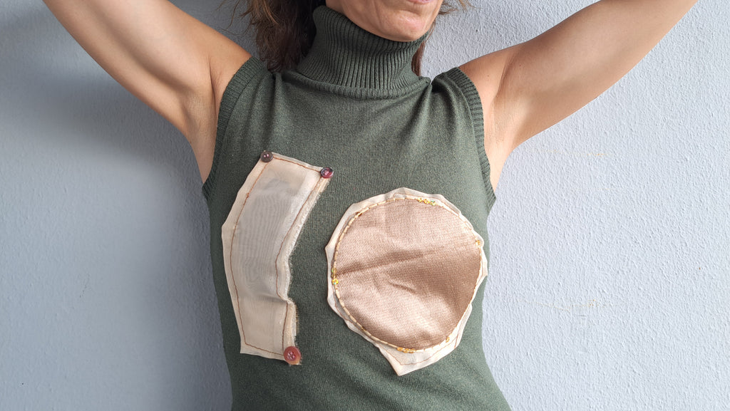 Αμάνικο μπλουζάκι με γεωμετρικά σχέδια | kallαίσθησις